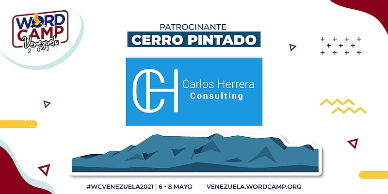 Logotipo de Carlos Herrera Consulting sobre el Cerro Pintado