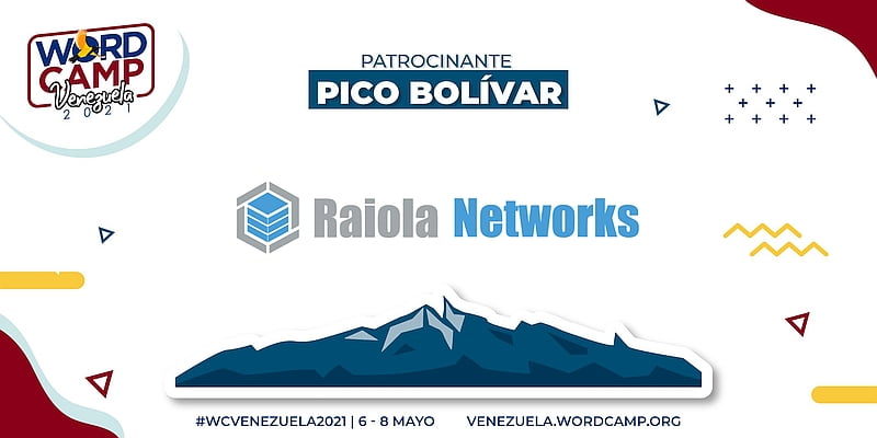 Logotipo de Raiola Networks sobre el Pico Bolívar